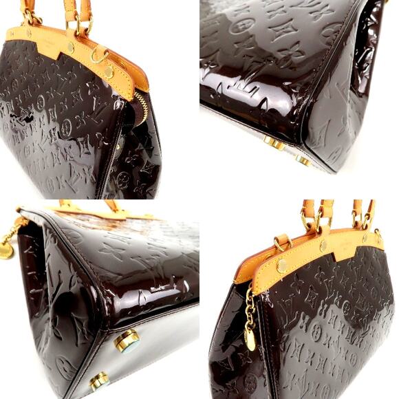 💎✨STUNNING✨💎AUTHENTIC Louis Vuitton Brea MM Vernis 2Way Hand Bag Amarante - Picture 8 of 16